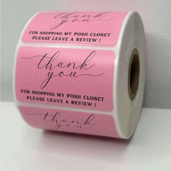 Thank You for Shopping My Posh Closet Sticker Labels – 100 pcs 2in - Picture 9 of 12